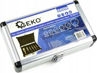 Set freza rrethore për metal G40200, 16 35mm, titanium, në kuti alumini