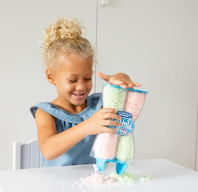 Lodër me ndjesi për shqisa Learning Resources Playfoam Pluffle Twist, që ndriçon në errësirë, me plot ngjyra