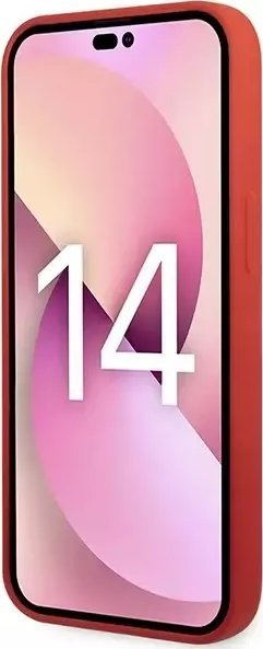 Kapak telefoni Tumi Liquid Silicone për iPhone 14, hardcase, i kuq