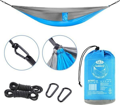 Luhatëse Nils Camp Hammock, 290x140cm, e kaltër