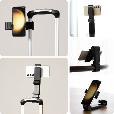 Mbajtëse telefoni Araree Airplane Holder AR70-01920A, për avion dhe valixhe, palosëse, e zezë