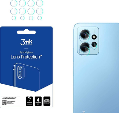 Mbrojtës kamere 3MK për Xiaomi Redmi Note 12 4G, xham hibrid, transparencë e lartë