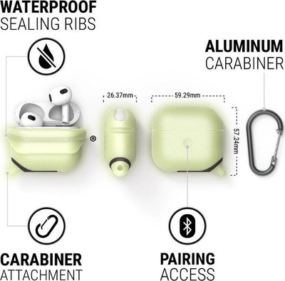 Mbrojtëse Catalyst për AirPods, e verdhë