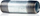 Nipel i dyanshëm Agaflex 40120015, 1/2", 150mm, i galvanizum