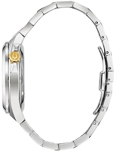 Orë për meshkuj Bulova Automatic Machine 98A224, e argjendtë