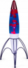 Llampë dekorative Thumbs Up Lava Lamp Retro Rocket, stil rakete, efekt lavë, blu me të kuqe