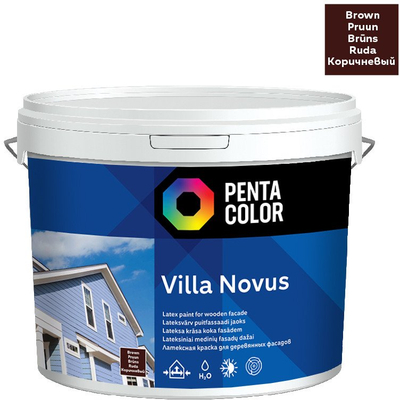 Bojë fasade Pentacolor Villa Novus, 1000ml, kafe