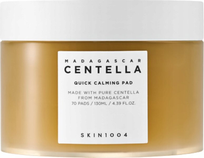 Peshqirë fytyre SKIN1004 Madagascar Centella Quick Calming Pad, 70 copë, për qetësu lëkurën