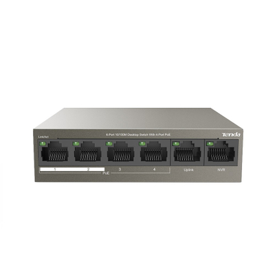 TENDA TEF1106P-4-63W 6-Port 10/100M Desktop Switch with 4-Port PoE