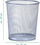 Koshi për letra Zeller Mesh, 12L, metalik, argjendtë