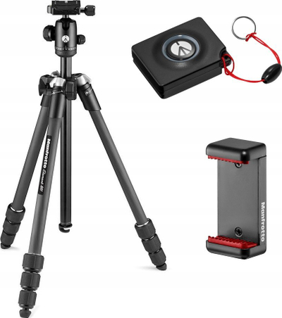 Tripod Manfrotto Element MII Carbon Mobile, 160cm, Bluetooth, i zi