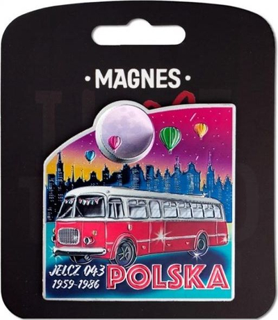Magnet për frigorifer suvenir I Love Poland Polska ILP-MAG-a-PL-20, shumëngjyrësh