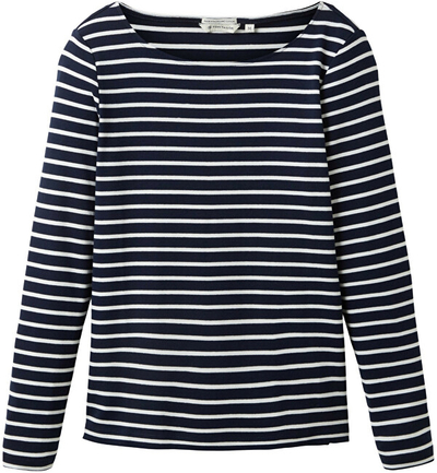 Bluzё Tom Tailor Regular Fit, bardhё/zezё