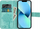 Këllëf libri OEM Mezzo për Samsung Galaxy A34 5G, me xham 9H, jeshile tree