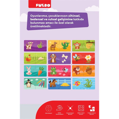 Puzzle edukativ Puedo What Do I Eat, 24 pjesë, për fëmijë 3+, shumëngjyrësh