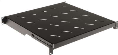 Raft i rregullueshëm RACK P19R 19", 450mm, metalik, i zi