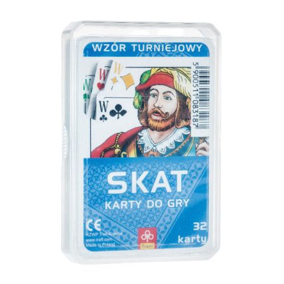 Lojë me letra Tactic Skat Tournament, 32 letra, kuti plastike, shumëngjyrëshe