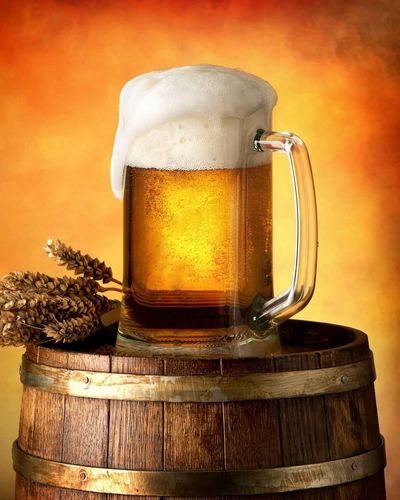 Batanije microfleece Beer Mug 8452, 120x150cm, me motiv birre, shumëngjyrëshe