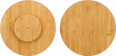 Pjatë servirjeje Kinvara, rrotulluese, bambu, 40 cm