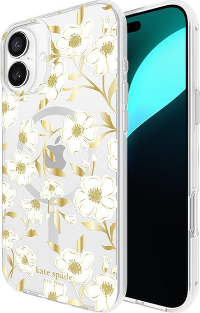 Mbrojtëse telefoni Kate Spade New York Sunshine Floral MagSafe për iPhone 16 Plus, transparente me lule