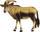 Figurinë lodër LeanToys Antelope African Animals, gomë e fortë, mbi 3 vjeç, kafe