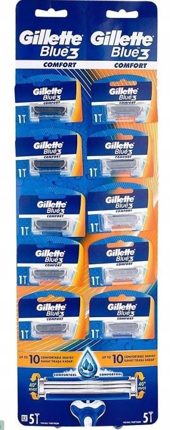 Brisk rroje Gillette Blue 3 Plus Comfort, 3 tehe, 1 copë, blu