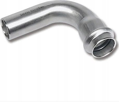 Bërryl presimi SANHA NiroSan, inoks 316L, 90°, d18