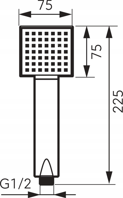 Dush dore Squerto S22-B, 1 program, krom