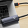 Adapter Ethernet Baseus Lite Series, USB C në RJ45, 1000Mbps, gri