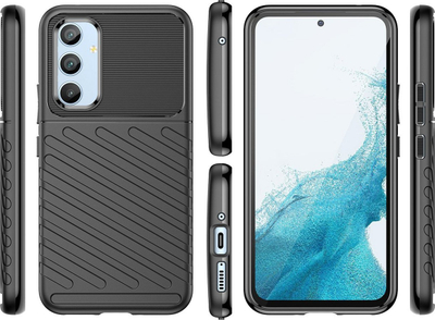 Këllëf Thunder për Samsung Galaxy A54 5G, TPU, kundër rënjeve, i zi