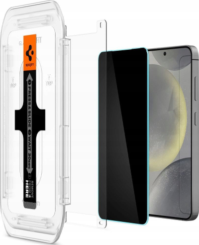Xham mbrojtës Spigen Glass TR EZ Fit Privacy, 2 copa, për iPhone 16 Pro Max, transparent