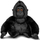 Lodër pelushi Animigos World of Nature Gorilla, 100% material i ricikluar, ngjyrë gri