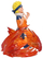 Figurë Banpresto Naruto Shippuden Vibration Stars Uzumaki Naruto 72 Series, 15 cm, plastikë koleksionuese, portokalli