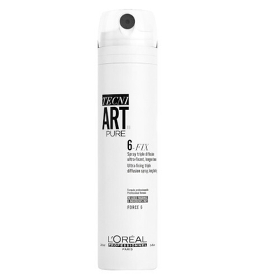 Sprej fiksues për flokë Loreal Professionnel Tecni. Art Pure 6-Fix 250 ml