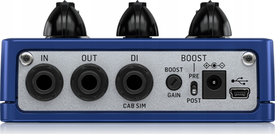 Pedal preamp kitarre TC Electronic DC30, dy kanale, boost, blu