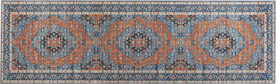 Tapet korridori oriental, 60x200cm, poliester, blu portokalli