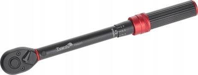 Çelës momenti Tvardy T00251, 1/4", 2‑14 Nm, i zi me të kuqe