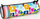 Kuti lapsash FANDY Pencil Case Roll Color Range 3, tekstil, me zinxhir, shumëngjyrëshe