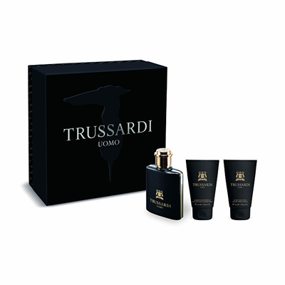 Set për trup Trussardi Uomo 2011, Eau de Toilette 50 ml + xhel dushi 30 ml + balsam pas rruajtjes 30 ml