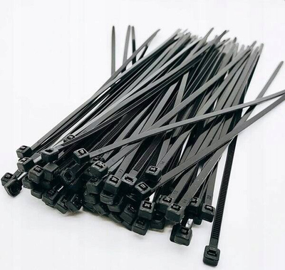 Lidhësa kabllosh BLACK CABLE TIES, 2.5x120mm, set 100 copë, të zeza