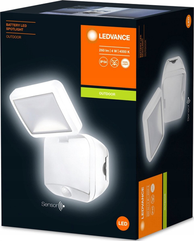 Reflektor LEDvance LED, 4W, me sensor PIR, i bardhë