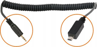 Kabllo lidhëse JJC Cable O për telekomandë, për Fujifilm Finepix HS50EXR, e zezë