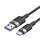 Kabllo USB Vention CTOBF, USB 2.0 A në USB-C, 1m 6A, e zezë