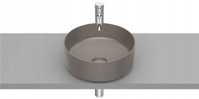 Lavabo mbi banak Roca Fineceramic, rrethore 37 cm, 16.9 cm e lartë, ngjyra coffee