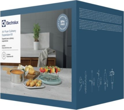 Set aksesorësh për fritezë ajri Electrolux EAFEK1, çelik inox, deri 3L, ngjyrë argjendi