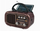 Radio alarm me orë, tuner FM, ekran i madh LED, i zi