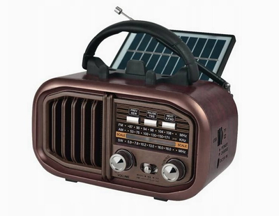 Radio alarm me orë, tuner FM, ekran i madh LED, i zi