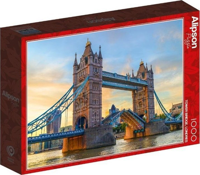 Puzzle Alipson Tower Bridge Londër, 1000 copa, për të rritur, shumëngjyrësh