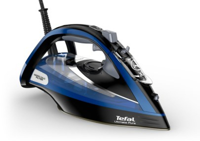 Hekur me avull Tefal Ultimate Pure FV9848, 3200W, pllaka Durilium AirGlide, blu