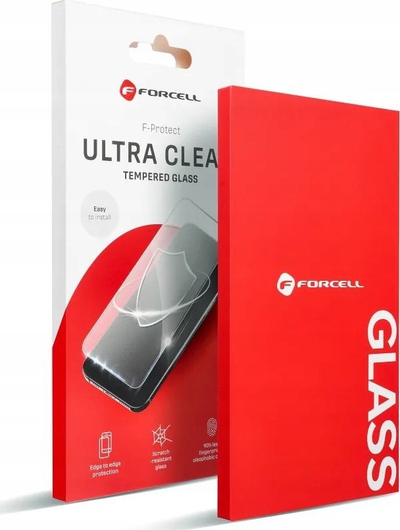 Xham mbrojtës Forcell Ultra Clear për iPhone X XS 11 Pro, 0.3mm, me kornizë, i zi